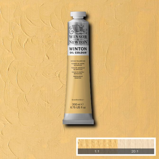 W&N Winton Olieverf 200ml - 422 Naples Yellow Hue