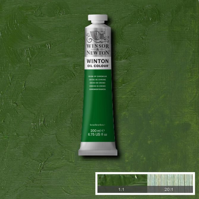 W&N Winton Olieverf 200ml - 459 Oxide of Chromium