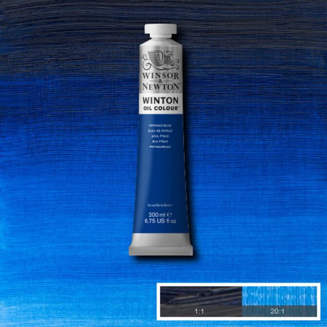 W&N Winton Olieverf 200ml - 516 Phthalo Blue