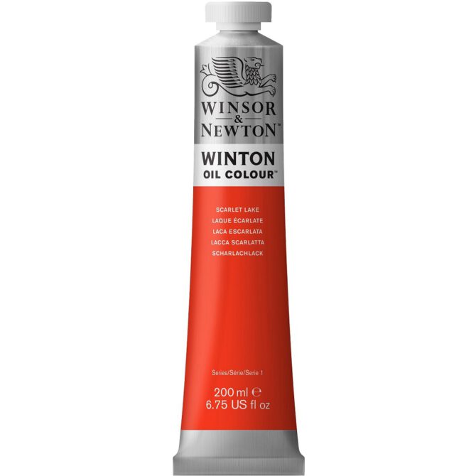 W&N Winton Olieverf 200ml - 603 Scarlet Lake