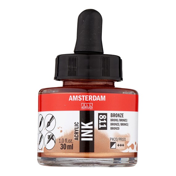 Amsterdam acryl Inkt 30ml 811 brons