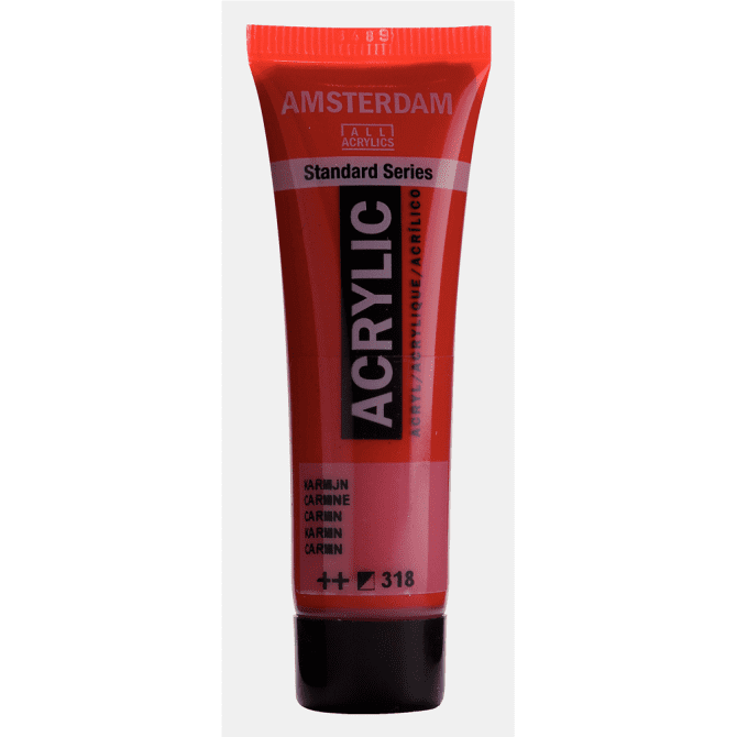 Amsterdam Standard tube 20ml - 318 Karmijn