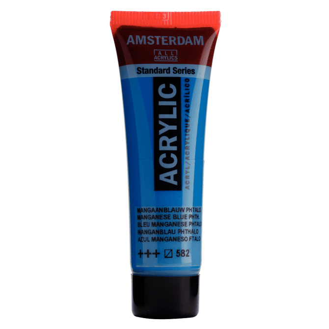 Amsterdam Standard tube 20ml - 582 Mangaanblauw Phtalo