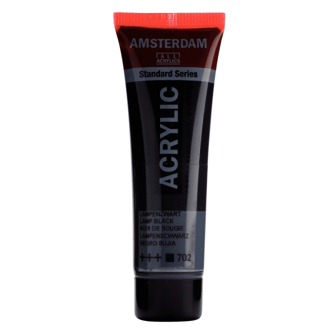 Amsterdam Standard tube 20ml - 702 Lampenzwart