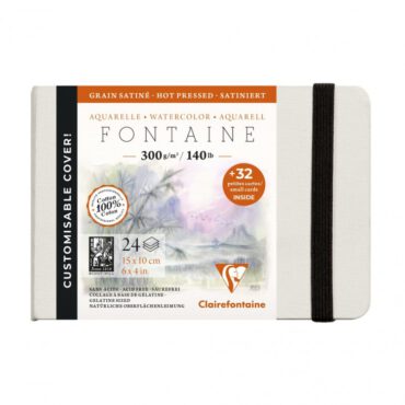 Clairefontaine Fontaine Watercolourbook - 300gram 24vel - Blok A5 Satine