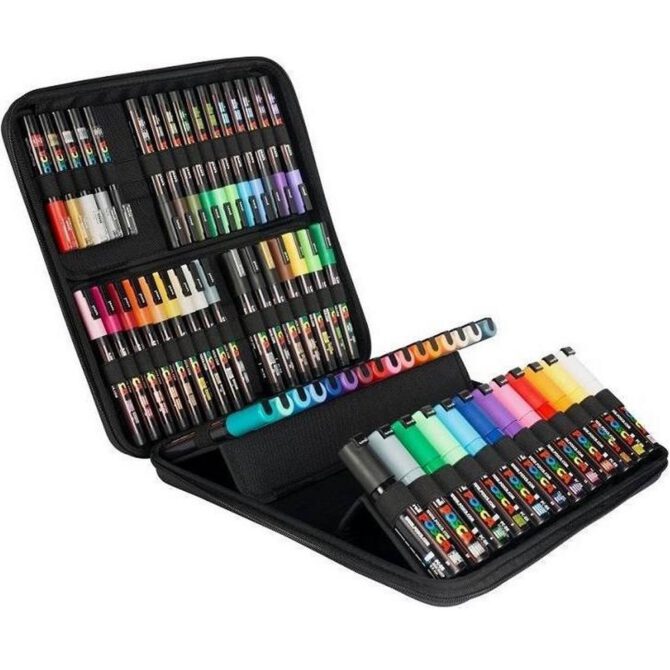 Posca Markers – KOFFER 60 Algemene kleuren
