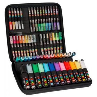 Posca Markers – KOFFER 60 Algemene kleuren