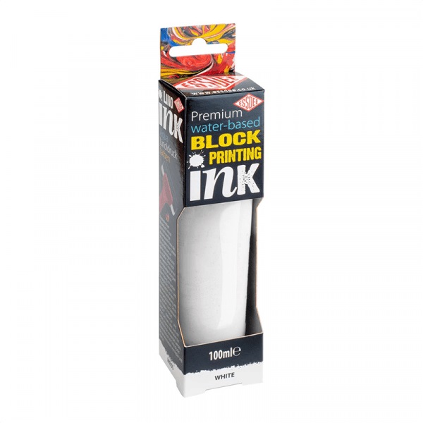 Premium Waterbased Blockprinting ink 100ml - WHITE