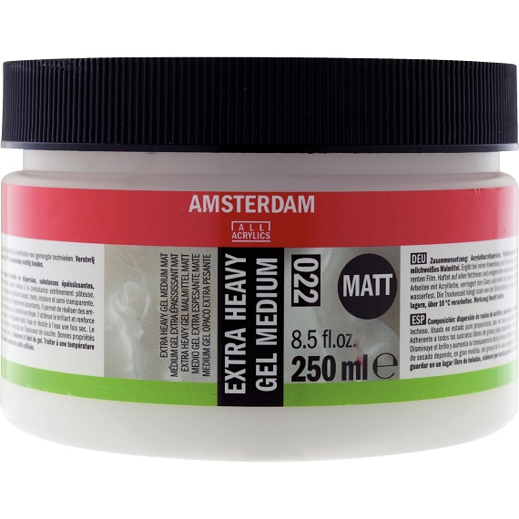 Amsterdam 022 Extra heavy gel medium 250ml - Mat