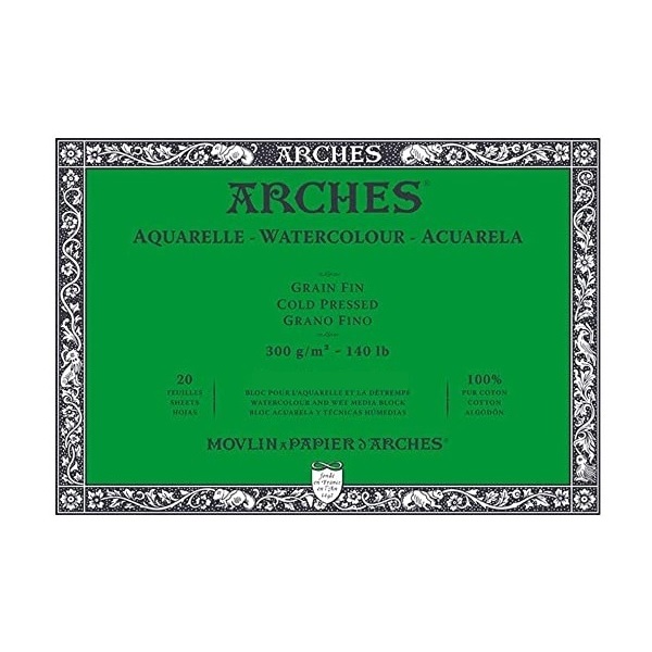 Arches Aquarelblok 300gram - FIJN - 31x41cm