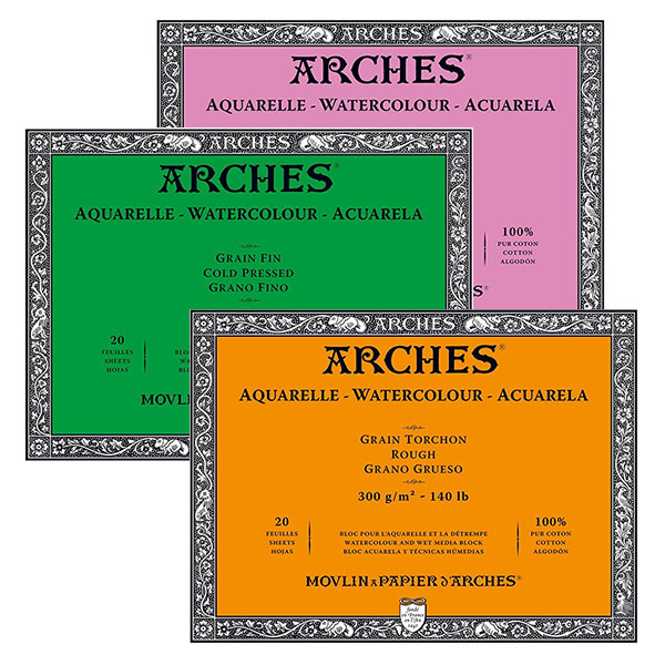 Arches Aquarelblok 300gram - SATIN - 23x31cm