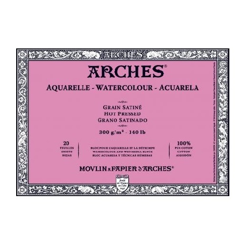 Arches Aquarelblok 300gram - SATIN - 23x31cm