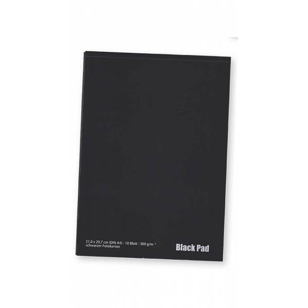 Black Pad zwart fotokarton A4 - 300 gram / 20vel