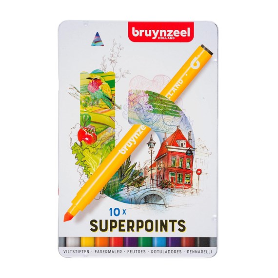 Bruynzeel Superpoints Viltstiften 10 stuks