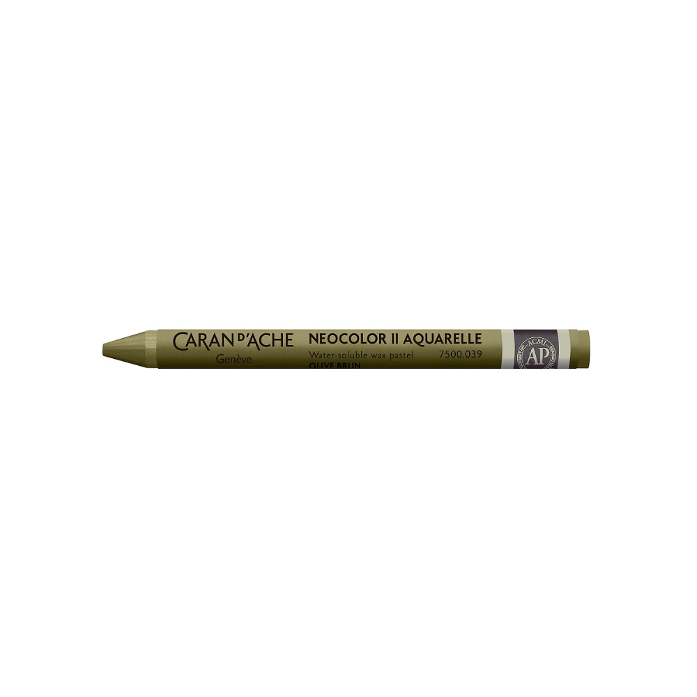 Caran d'Ache Neocolor II aquarel waspastel - 039 Olive Brown