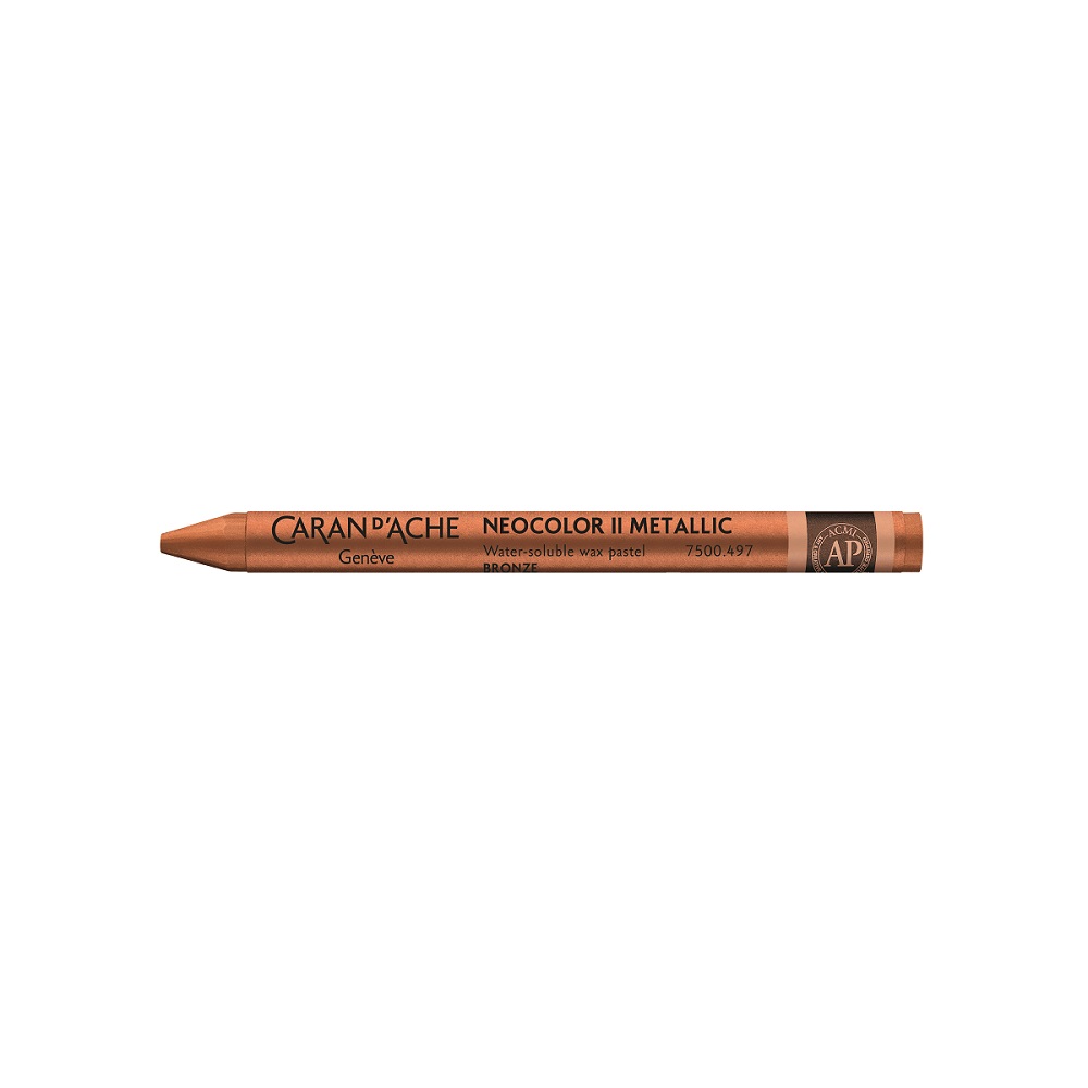 Caran d'Ache Neocolor II aquarel waspastel - 497 Bronze Metallic