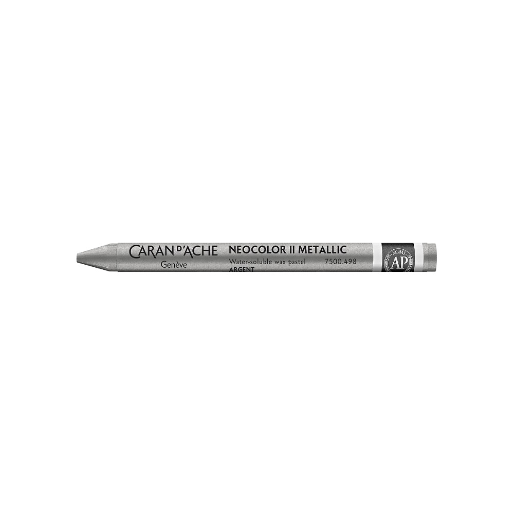 Caran d'Ache Neocolor II aquarel waspastel - 498 Silver Metallic