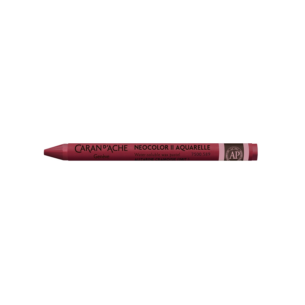 Caran d'Ache Neocolor II aquarel waspastel - 589 Crimson Alizarin