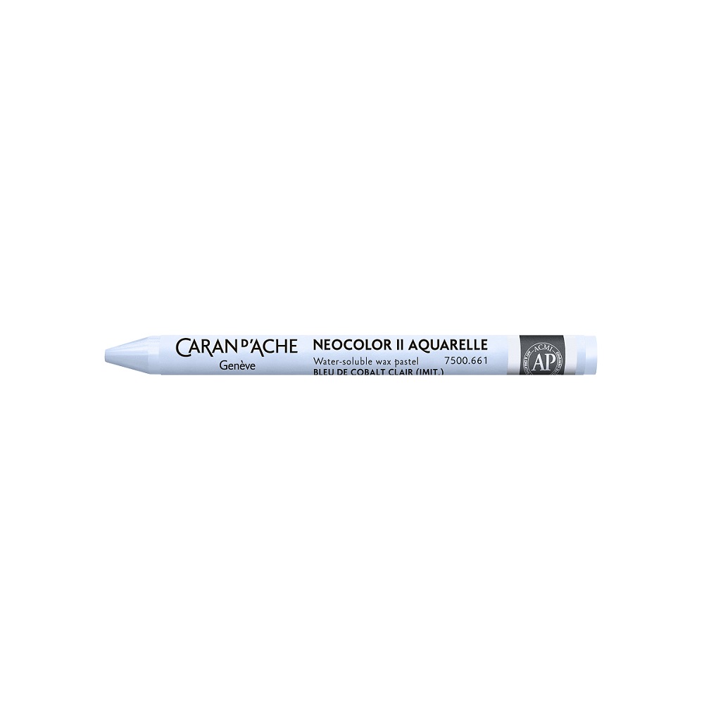Caran d'Ache Neocolor II aquarel waspastel - 661 Light Cobalt Blue
