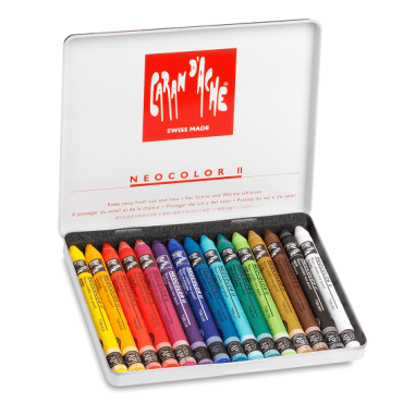 Caran d’Ache Neocolor II aquarel waspastel – SET 15 kleuren