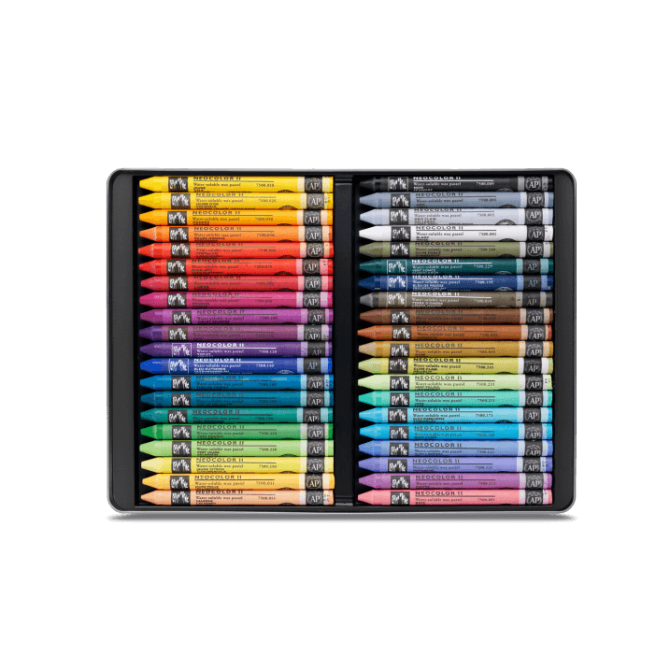 Caran d’Ache Neocolor II aquarel waspastel – SET 40 kleuren