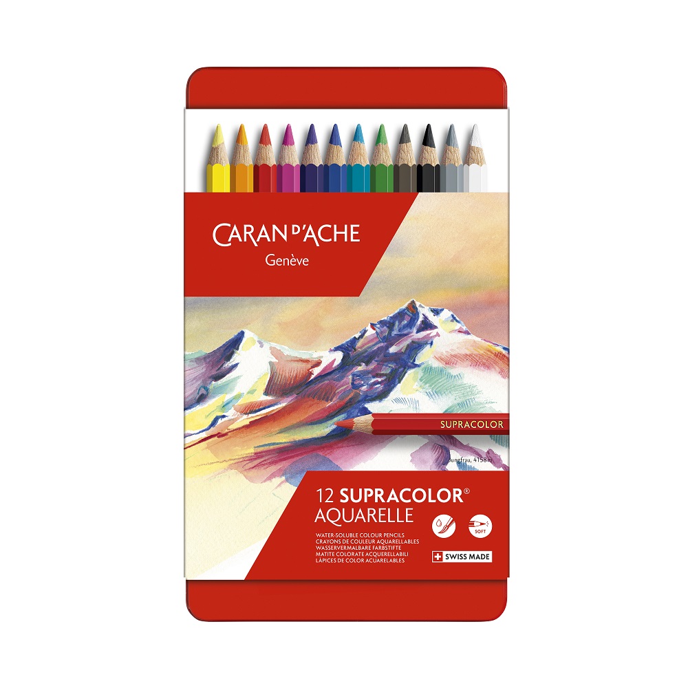 Caran d'Ache Supracolor aquarelpotlood - SET 12