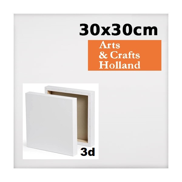 CHABRUMO 3D Schildersdoek Katoen - 30x30cm
