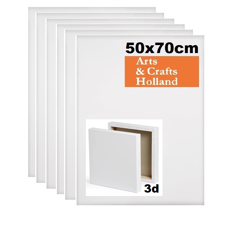 CHABRUMO 3D Schildersdoek Katoen - 50x70cm - doos 6 STUKS