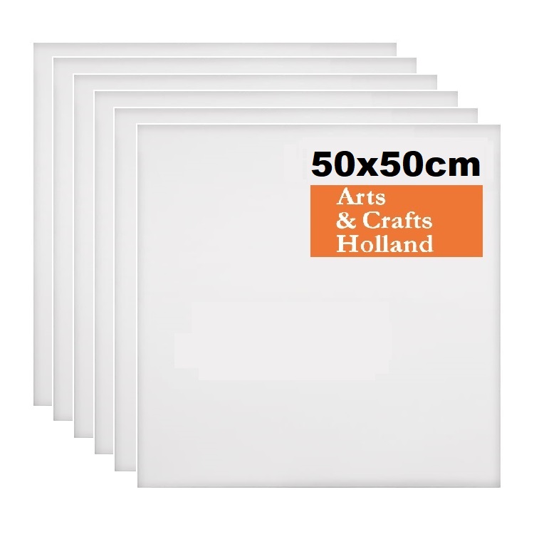 CHABRUMO Schildersdoek Katoen - 50x50cm - doos 6 STUKS