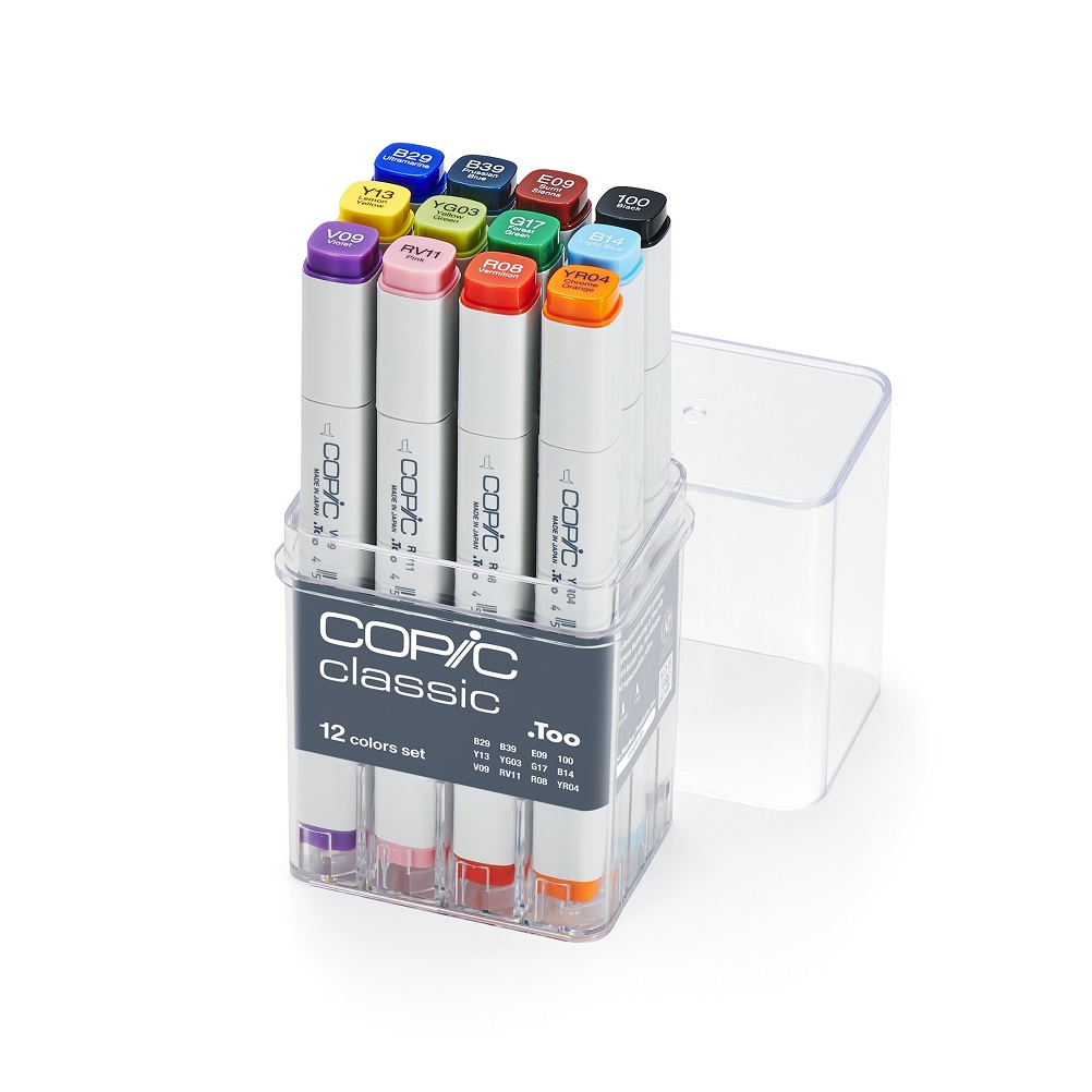 Copic marker - SET 12 Basic kleuren