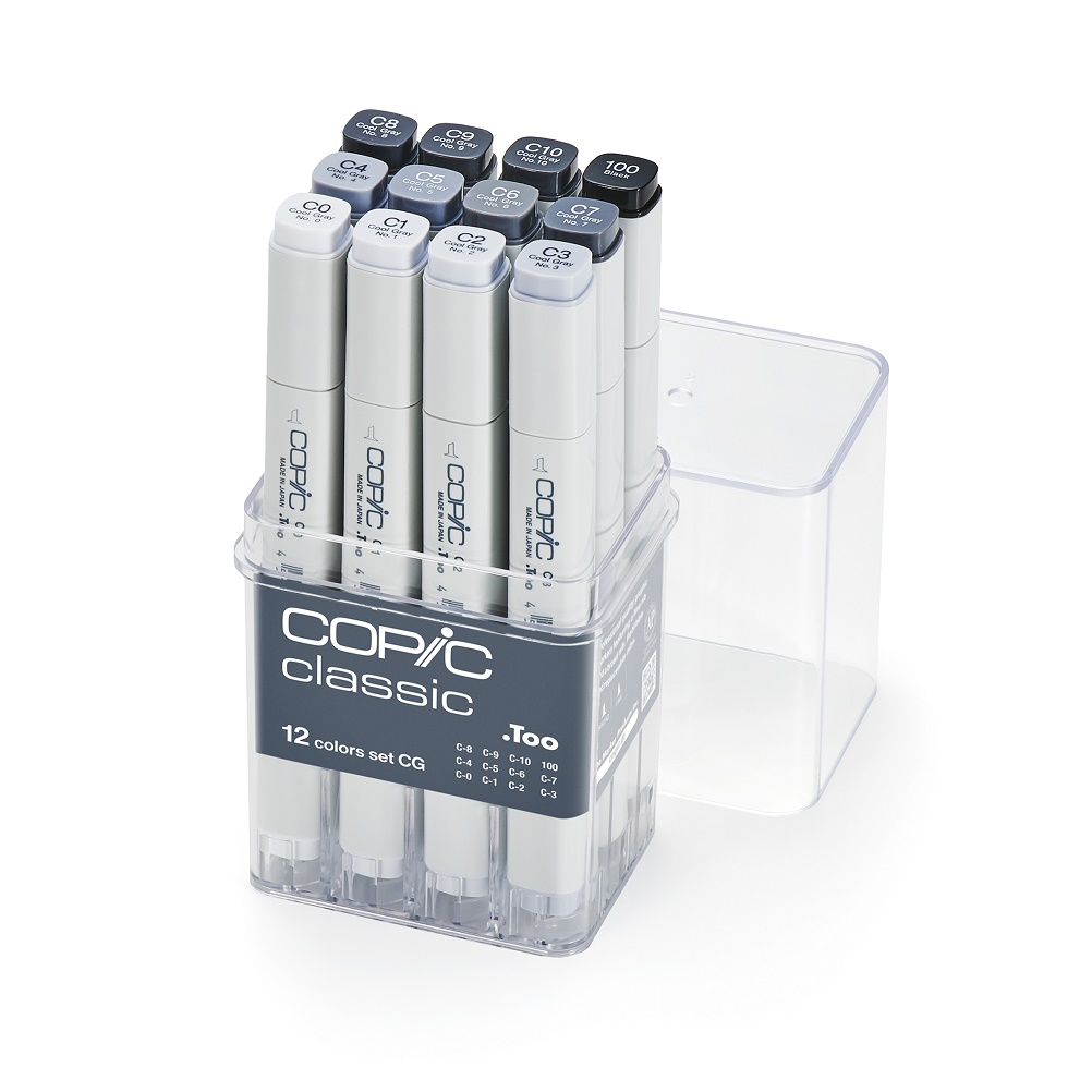 Copic marker - SET 12 Cool Gray