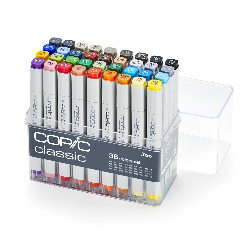 Copic marker - SET 36 Basic kleuren