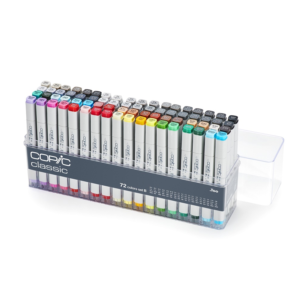 Copic marker - SET B 72 kleuren