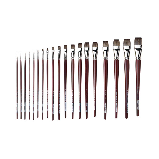 Da Vinci iltishaar penseel plat - serie 1840 - no.10