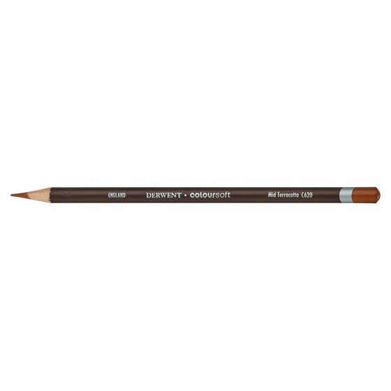 Derwent Coloursoft kleurpotlood 620 Mid terracotta