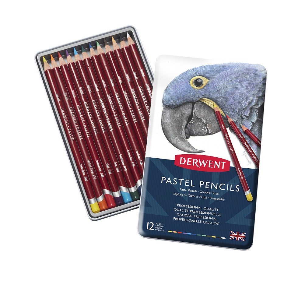 Derwent Pastelpotloden - SET 12 kleuren