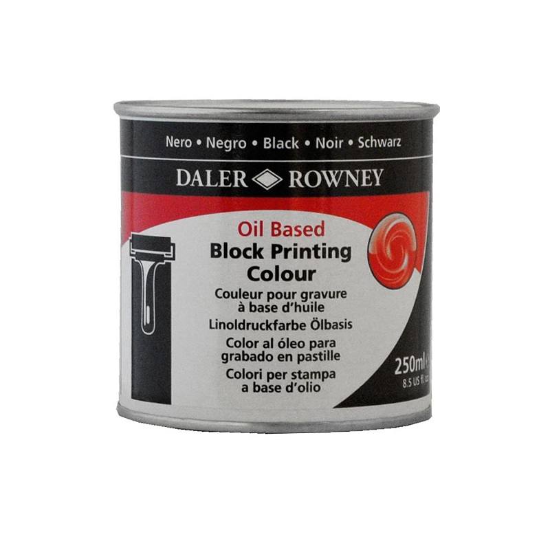 DR Blockprint Oilbased blik 250ml - 026 Black