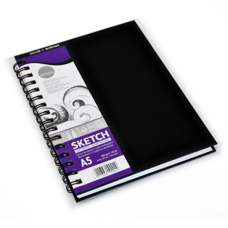DR SIMPLY Sketchbook 100gram 54vel - Spiraal A5