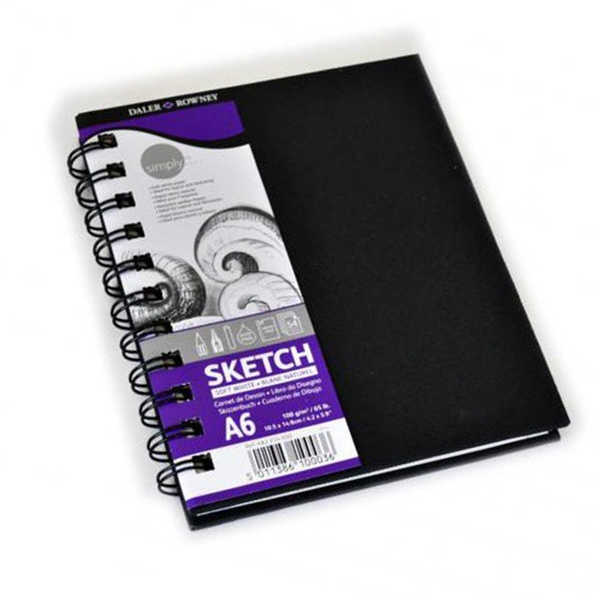 DR SIMPLY Sketchbook 100gram 54vel - Spiraal A6