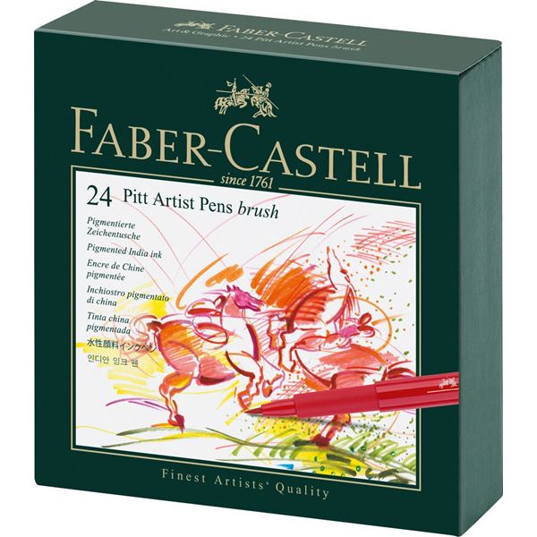 Faber Castell Pitt Artist Pen Brush - STUDIOBOX 24 kleuren