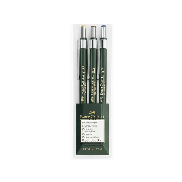 Faber Castell TK-Fine 9760 Vulpotlood - SET 0,35-0,5-0,7mm