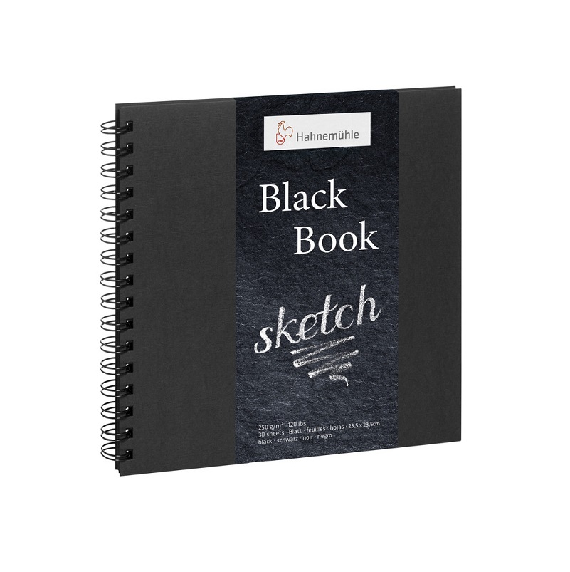 Hahnemuhle Black Book 250gram 30vel - 23,5x23,5cm