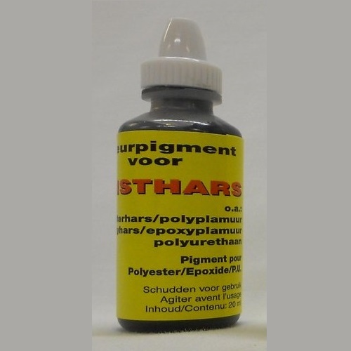 Kleurpigment voor kunsthars 20ml - ZWART