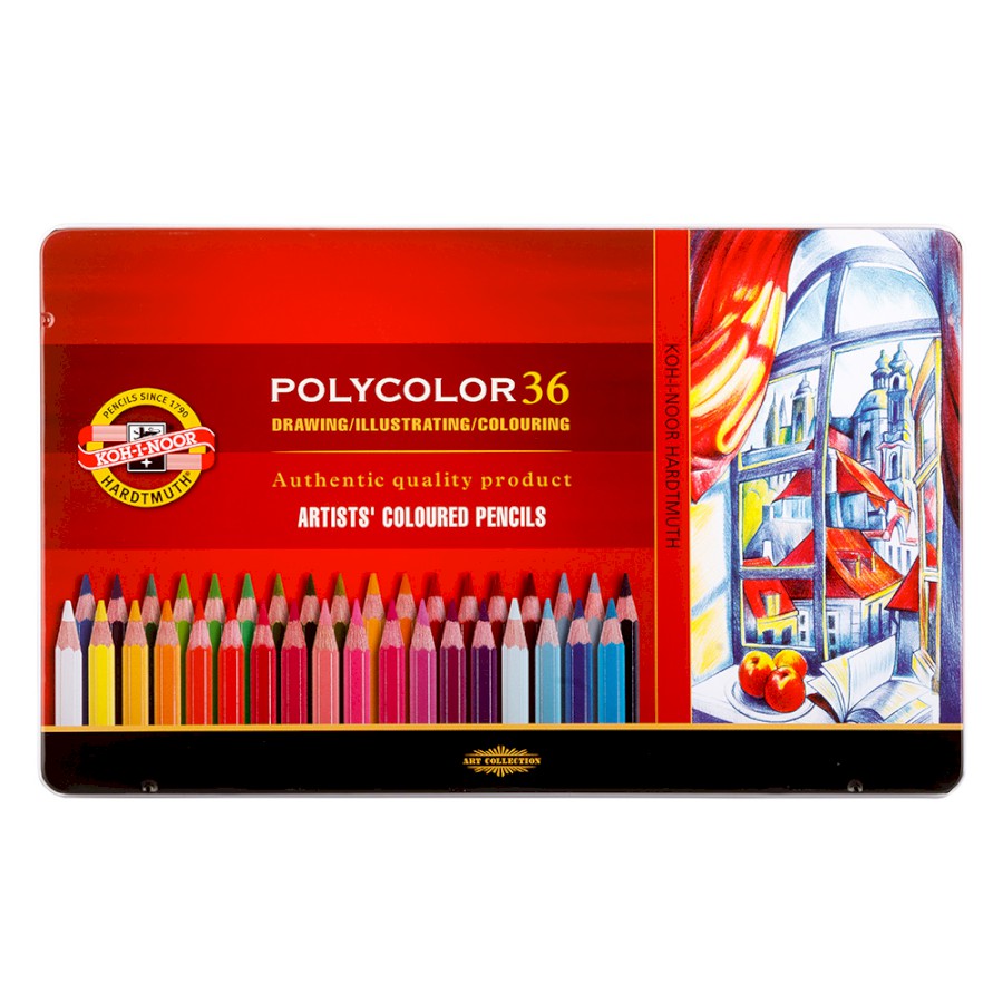 Koh I Noor Polycolor Artist Kleurpotloden - SET 36 Algemeen