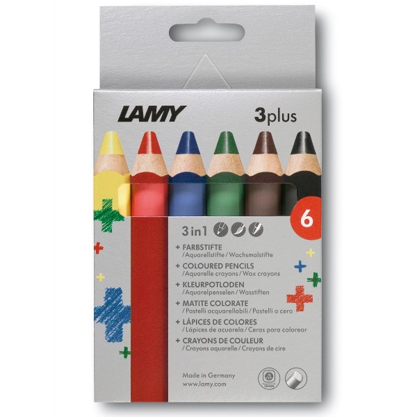 Lamy 3Plus kleurpotloden set - 6 stuks