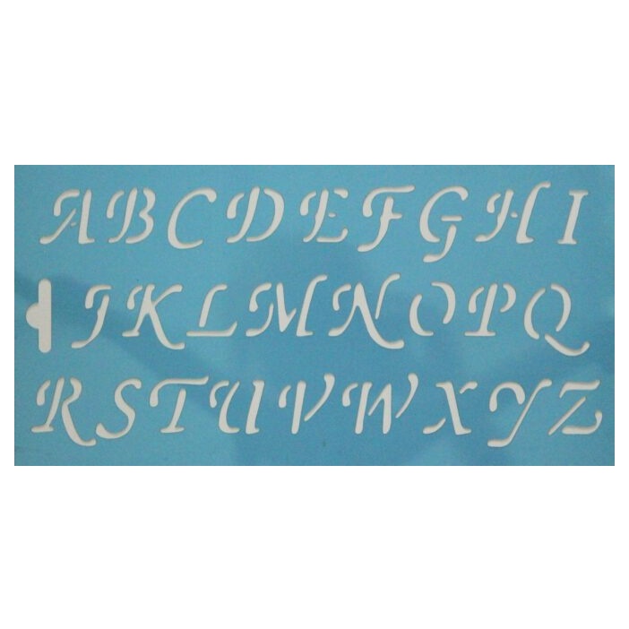 lettersjabloon cursief 30mm