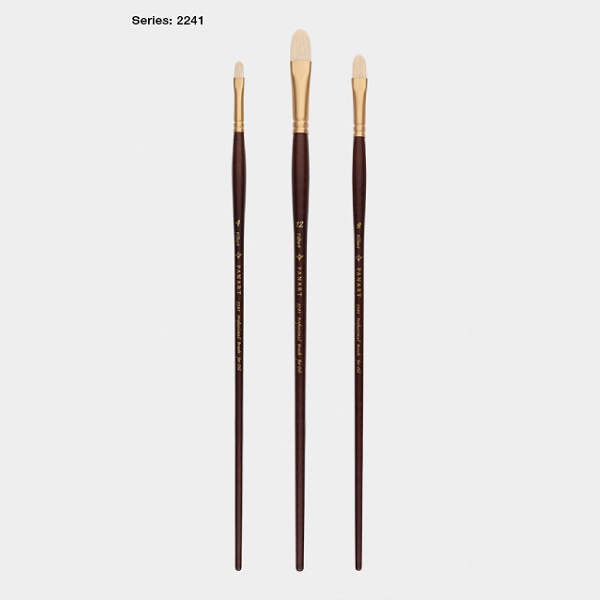Panart Bristlewhite varkenshaar penseel kattetong - serie 2241 - no.8