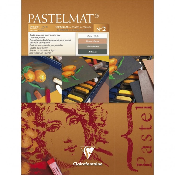 Pastelmat pastelblok, 360gram, 12vel - 18x24cm no. 2