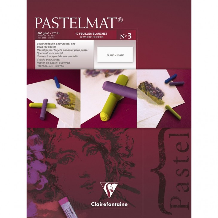 Pastelmat pastelblok, 360gram, 12vel - 18x24cm no. 3