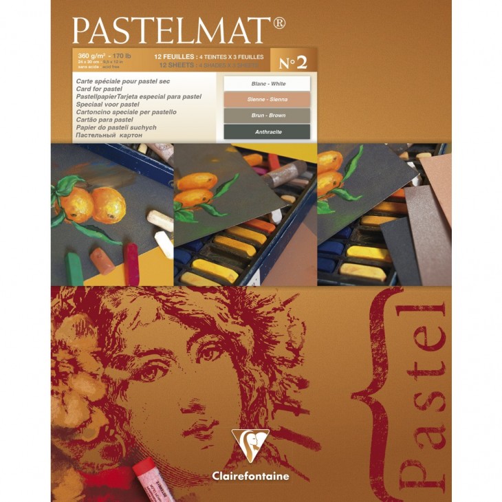 Pastelmat pastelblok, 360gram, 12vel - 24x30cm no. 2